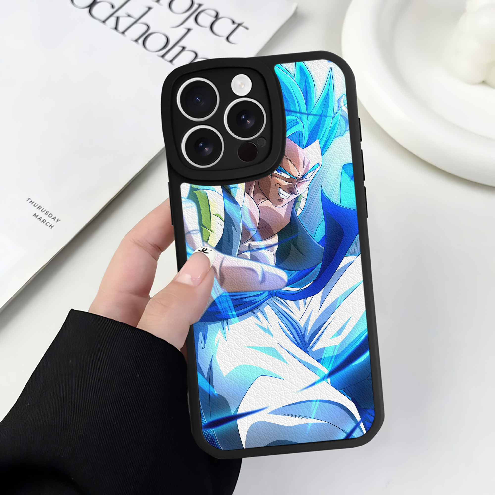 （画像用） ドラゴンボール DRAGON BALL 【iPhone 16シリーズ対応】シリコンスマホケース（レザー調） 材質：シリコン